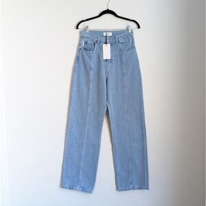 NWT Coosh Blue Denim High-Waisted Straight Cut BIKINI Jeans, size M